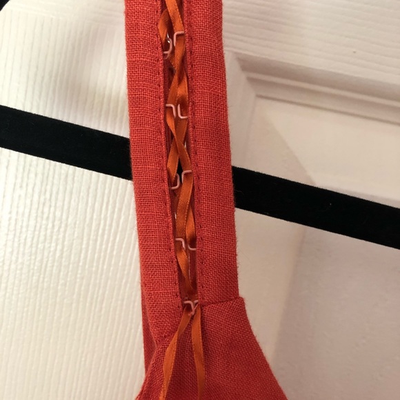 Linen Sleeveless Ling Cowl Neck Dress - Picture 5 of 6